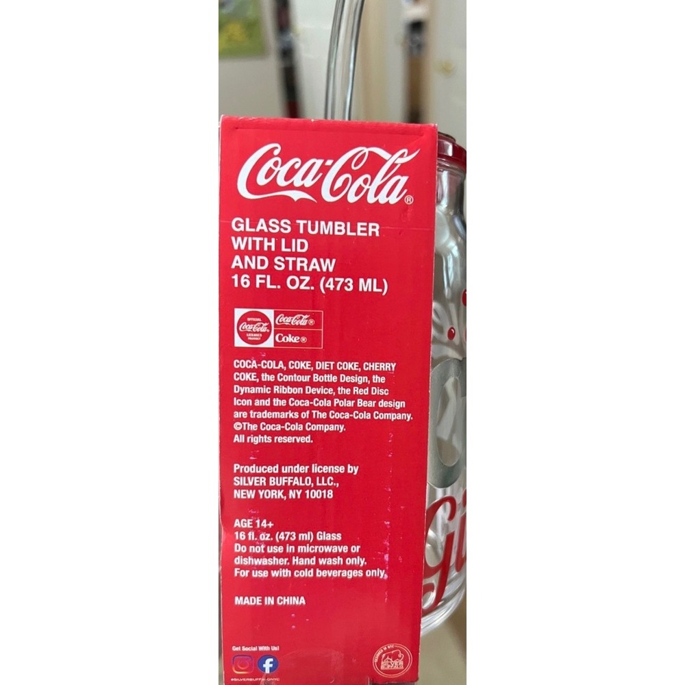 Diet Coke Girly 16 Oz Glass Tumbler Notepad & Sticker Bundle NWT - Picture 3 of 10
